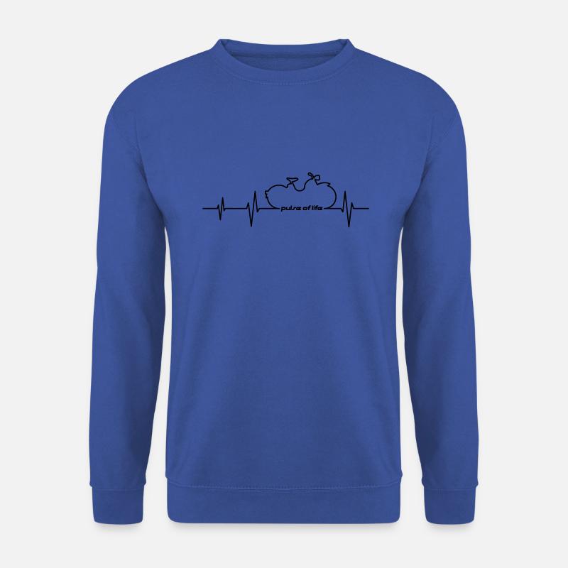 Simson SR1 SR2 EKG - Pulse of Life - Unisex Pullover - Royalblau
