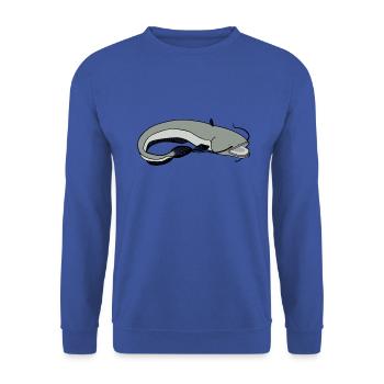 Silure - Sweat-shirt Unisexe - bleu royal - Devant - Alina (178cm) & Michal (187cm)
