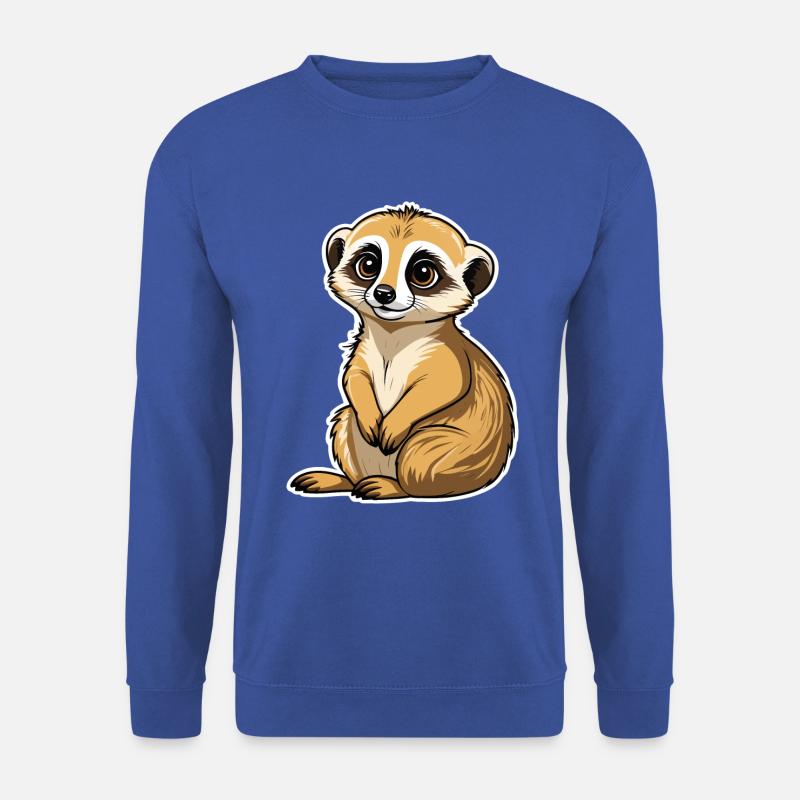 Erdmännchen Niedlich Illustration - Unisex Pullover - Royalblau