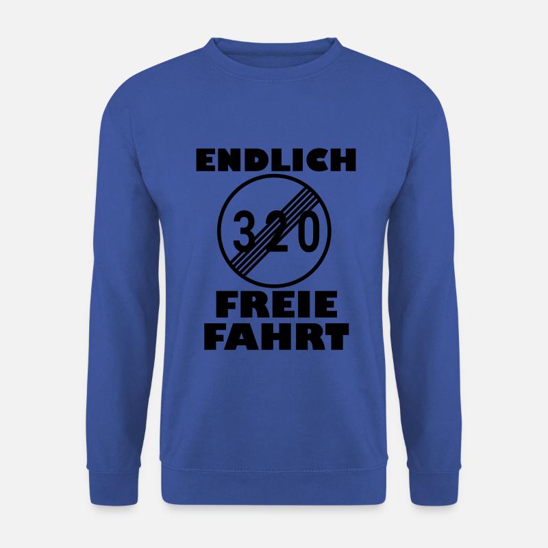 Endlich freie Fahrt - Ende der 320 Beschränkung - Unisex Pullover - Royalblau