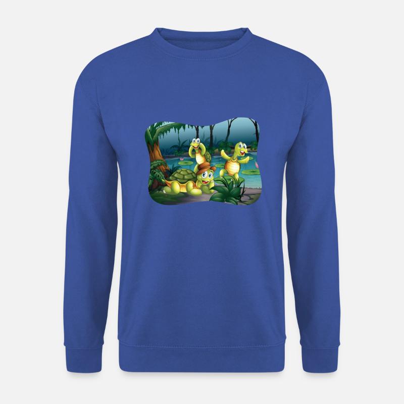 Turtle Party - Unisex Pullover - Royalblau