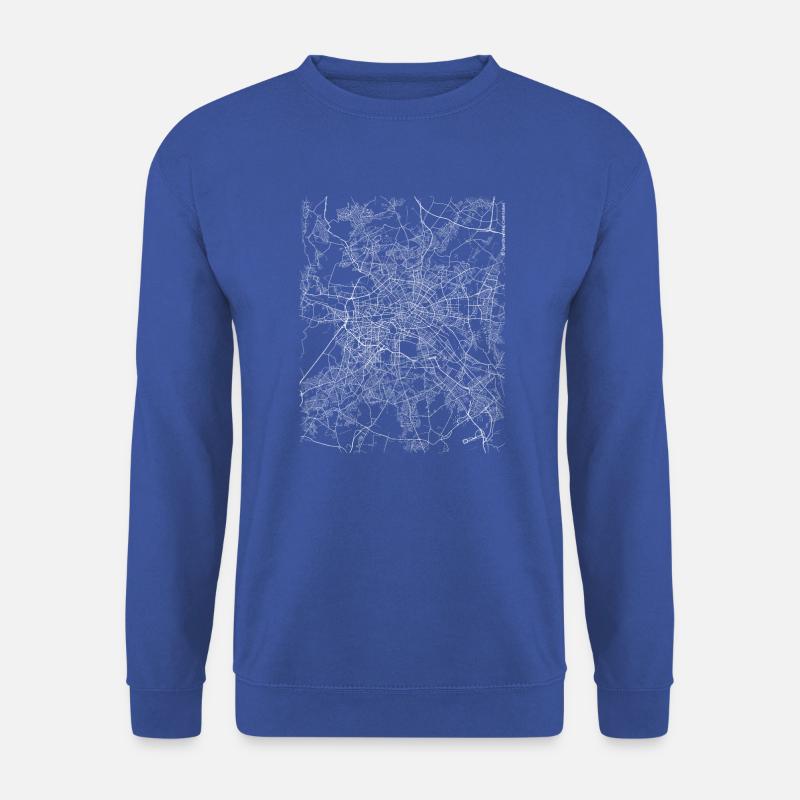 Berlin plan et rues minimes - Sweat-shirt Unisexe - bleu royal