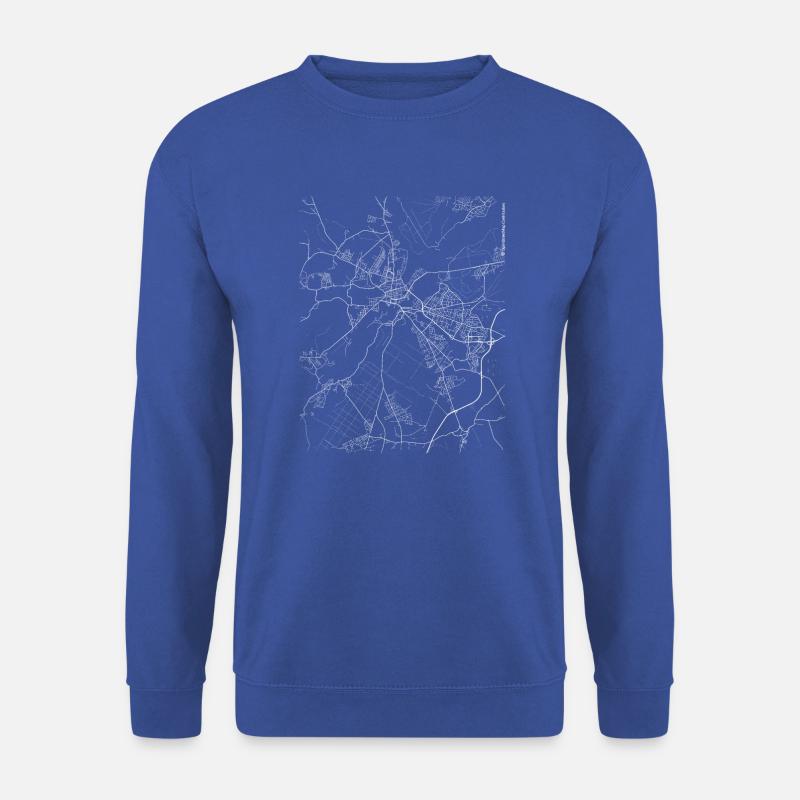 Minimaler Potsdam Stadtplan und Straßen - Unisex Pullover - Royalblau