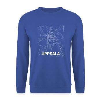 Uppsala city map and streets - Unisex Sweatshirt - royal blue - Front - Alina (178cm) & Michal (187cm)