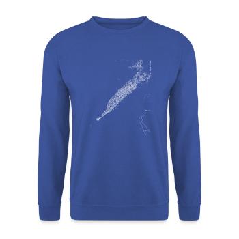 Plan et rues de Conakry - Sweat-shirt Unisexe - bleu royal - Devant - Alina (178cm) & Michal (187cm)