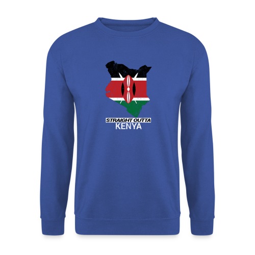 Straight Outta Kenya country map & flag - Unisex Sweatshirt
