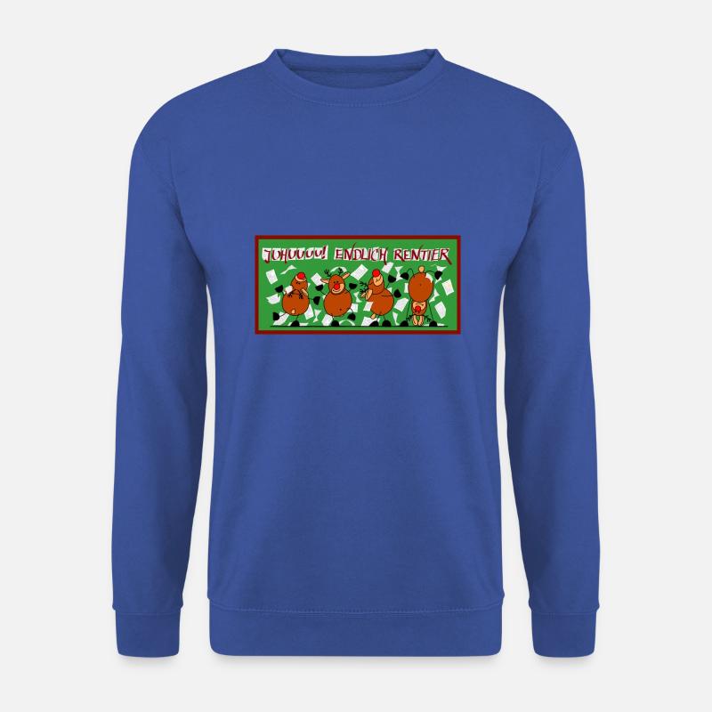 juhuuuu endlich Rentier - Unisex Pullover - Royalblau