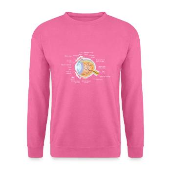 Menschliches Auge - Unisex Pullover - Pink - Vorne