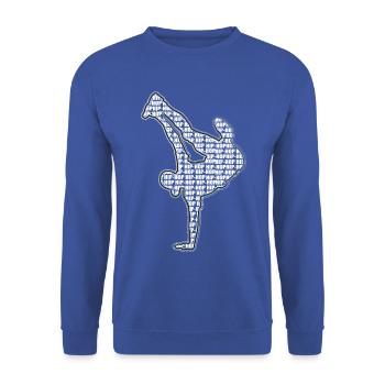 Breakdance - Sweat-shirt Unisexe - bleu royal - Devant - Alina (178cm) & Michal (187cm)