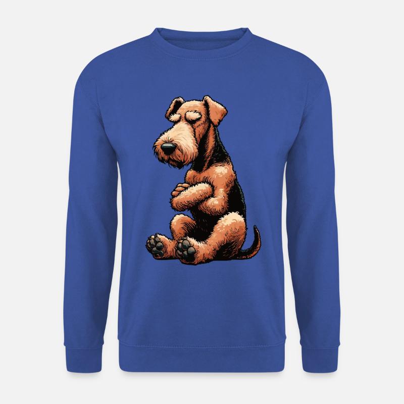 Airedale Terrier Airedales Airedaleliebhaber - Unisex Pullover - Royalblau