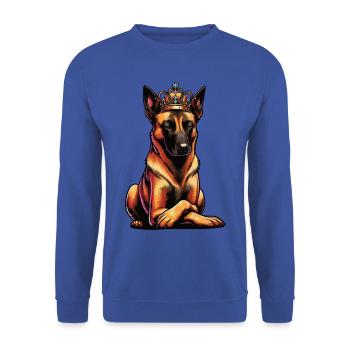 Malinois Belgian Shepherd Malinois Owner - Unisex Sweatshirt - royal blue - Front - Alina (178cm) & Michal (187cm)