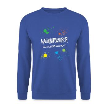 Nachhilfelehrer Aus Leidenschaft Lehrer Nachhilfe - Unisex Pullover - Royalblau - Vorne - Alina (178cm) & Michal (187cm)