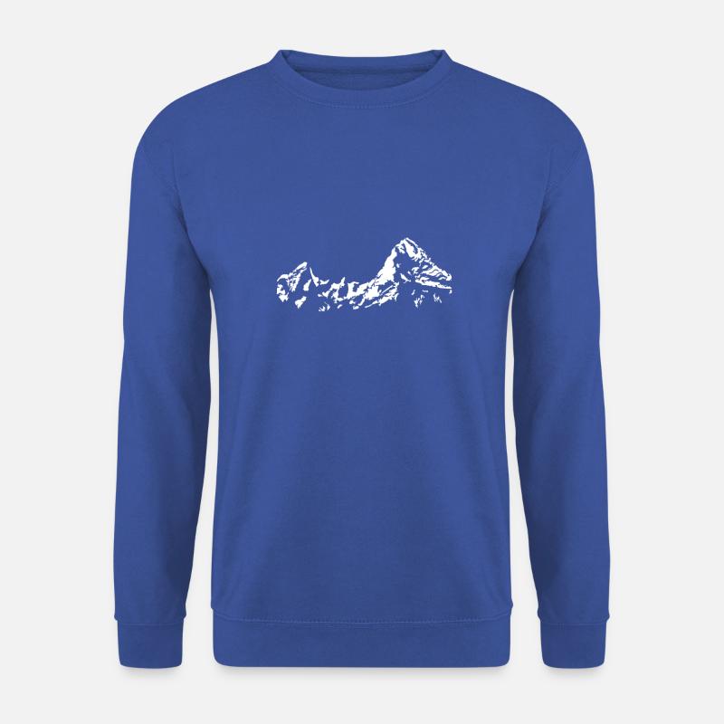 Watzman Berg massif graphic white - Unisex Sweatshirt - royal blue