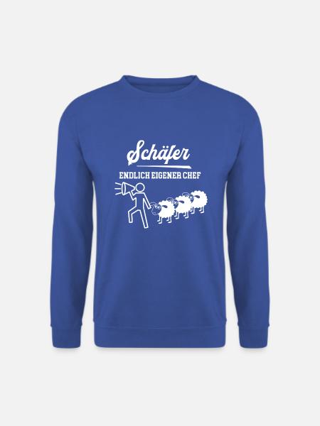 Schäfer Endlich Eigener Chef Schäferei Meister - Unisex Pullover - Royalblau