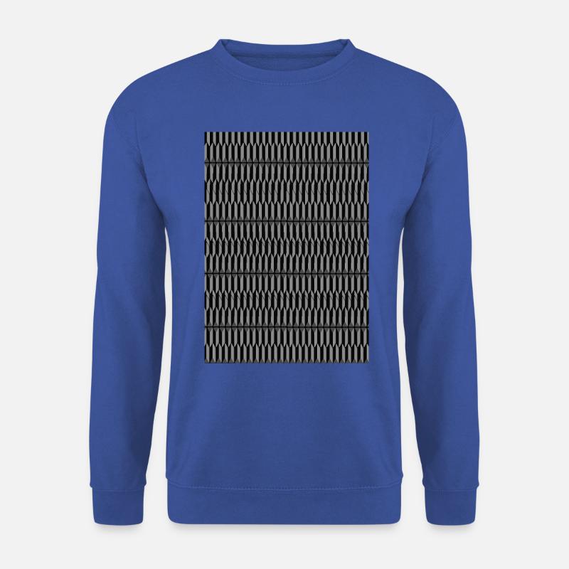 Muster Pattern in Schwarz/Grau - Unisex Pullover - Royalblau