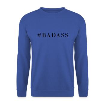 Rhombus badass - Unisex Sweatshirt - royal blue - Front - Alina (178cm) & Michal (187cm)