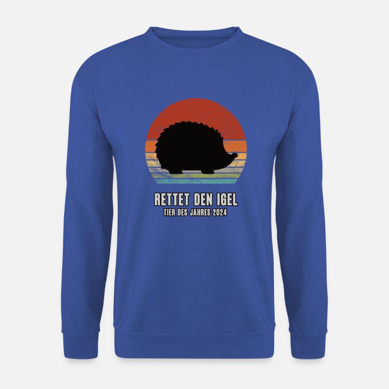 Igel Tier Des Jahres 2024 Wildtier Stacheltier - Unisex Pullover - Royalblau
