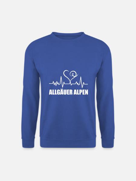Heartbeat Allgäuer Alpen - Unisex Pullover - Royalblau