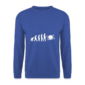 Evolution Astrolehrer - Unisex Pullover - Royalblau - Vorne - Alina (178cm) & Michal (187cm)