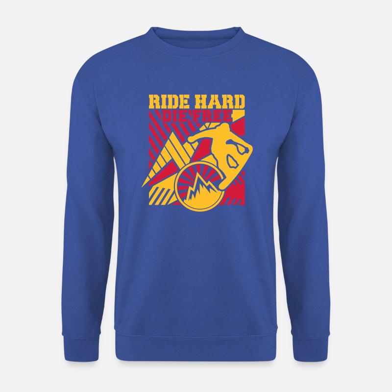 Ride Hard (Snowboarding) - Unisex Pullover - Royalblau