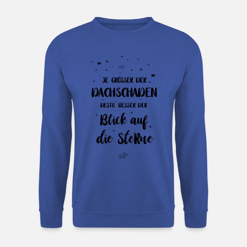 Blick auf die Sterne - Unisex Pullover - Royalblau
