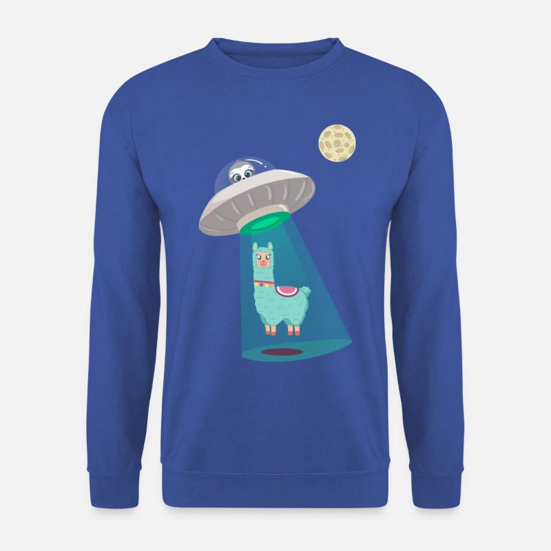 Faultier Alpaka Raumschiff - Unisex Pullover - Royalblau