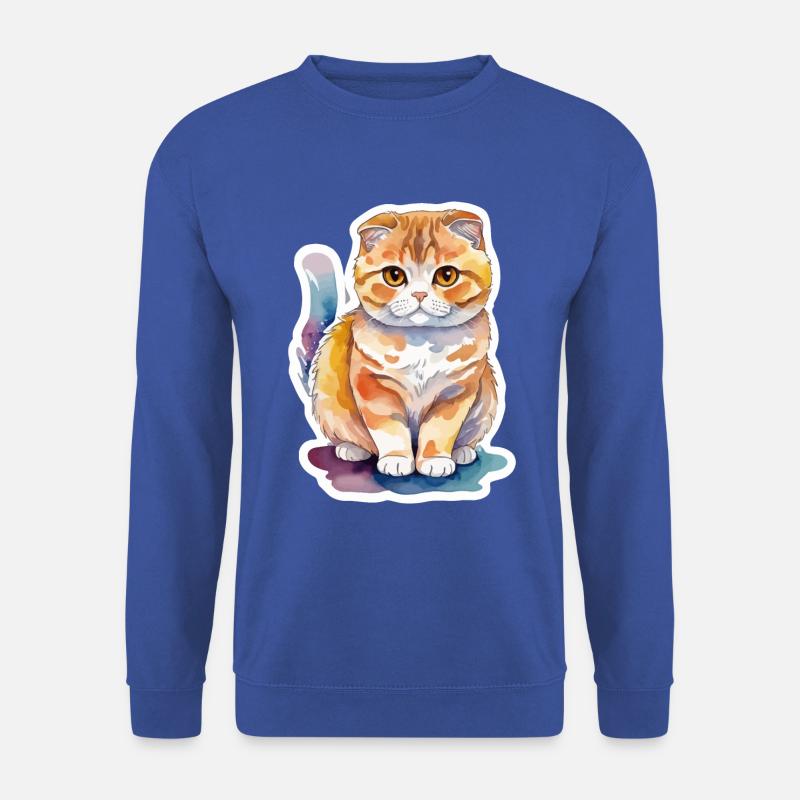 Scottish Fold Scottish Fold-Eared Cat - Unisex Sweatshirt - royal blue