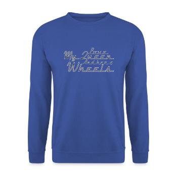 4Weels - Unisex Sweatshirt - royal blue - Front - Alina (178cm) & Michal (187cm)