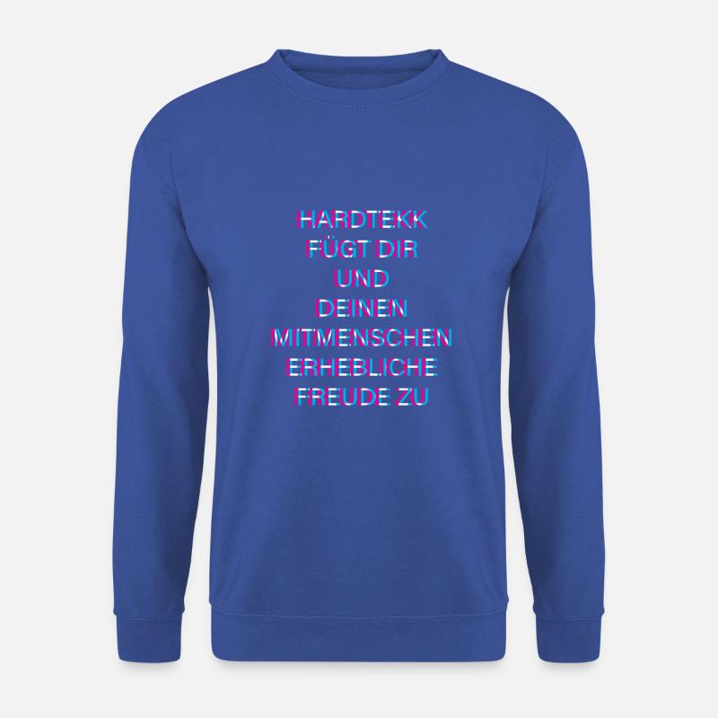 Hardtekk Tekk - Unisex Pullover - Royalblau