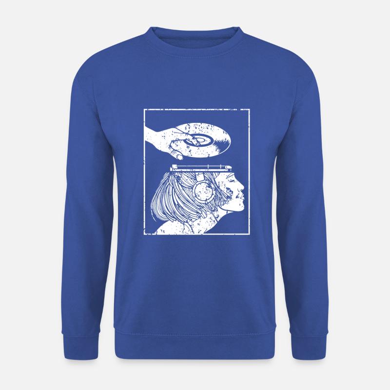 Vinyl on mind - Unisex Pullover - Royalblau