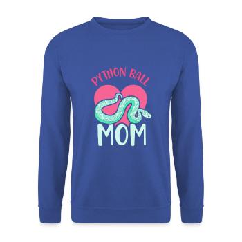 Python ball mom - Unisex Pullover - Royalblau - Vorne - Alina (178cm) & Michal (187cm)