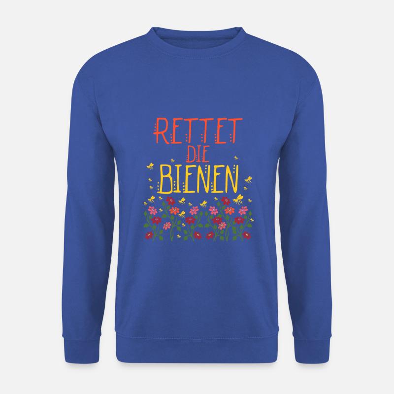 Rettet die Bienen - Unisex Pullover - Royalblau