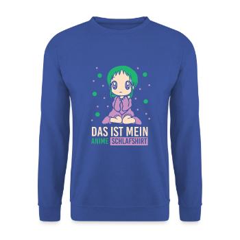 Das Ist mein Anime - Unisex Pullover - Royalblau - Vorne - Alina (178cm) & Michal (187cm)