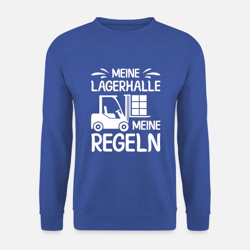 Lagerarbeiter Logistiker Stapler Staplerfahrer - Unisex Pullover - Royalblau
