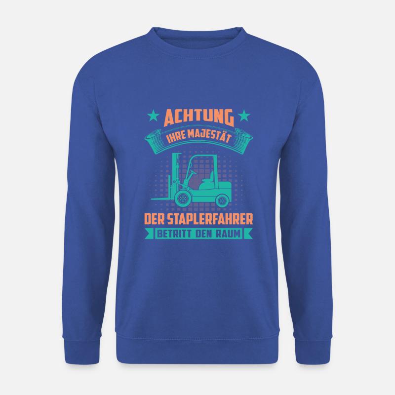 Lagerarbeiter Logistiker Stapler Staplerfahrer - Unisex Pullover - Royalblau