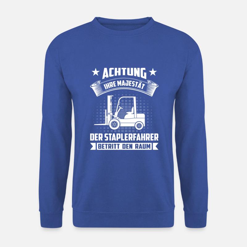 Lagerarbeiter Logistiker Stapler Staplerfahrer - Unisex Pullover - Royalblau