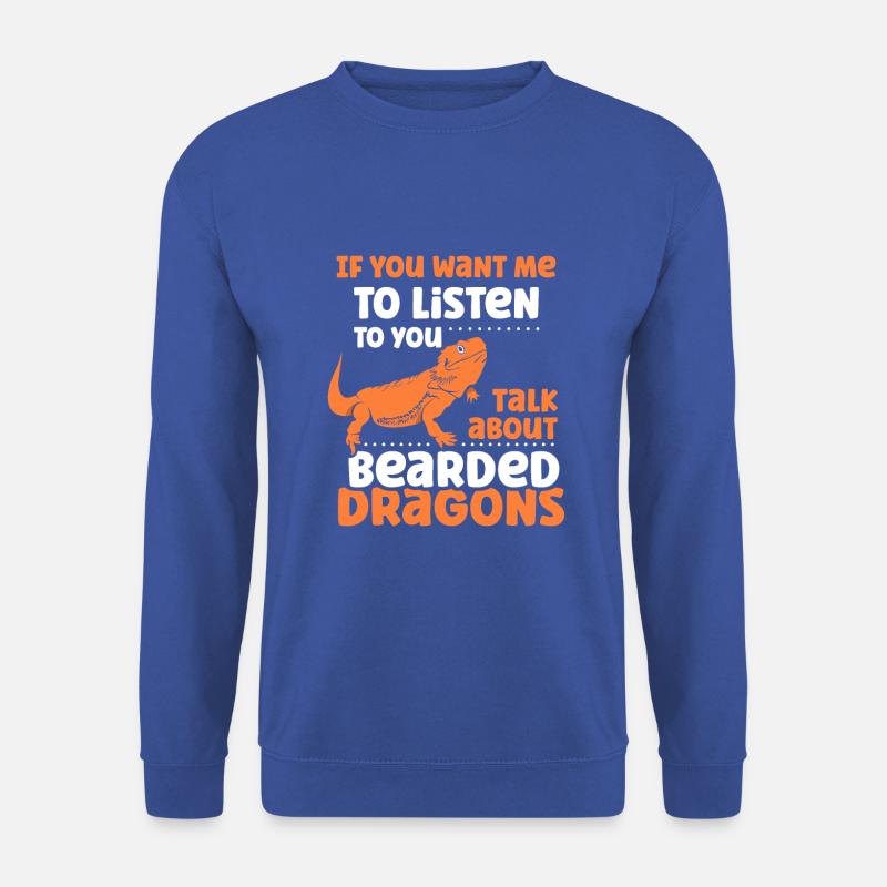 talk about Bearded Dragons - Unisex Pullover - Royalblau