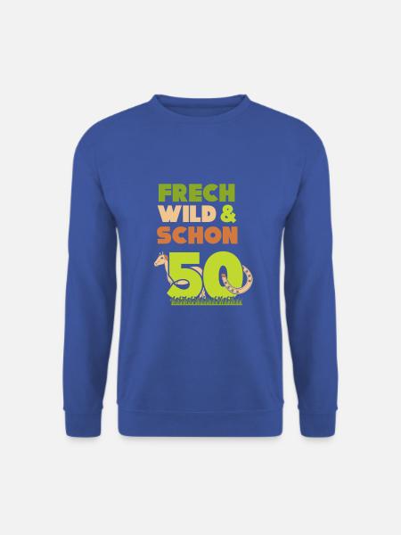 Geschenk 50 Jahre Geburtstag Frau Pferd - Unisex Pullover - Royalblau