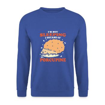 If you dont like Porcupines you need therapy - Unisex Pullover - Royalblau - Vorne - Alina (178cm) & Michal (187cm)
