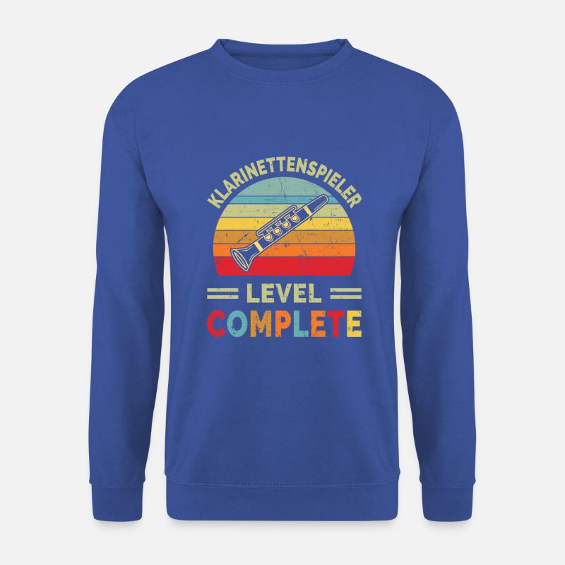 Klarinette Klarinettenspieler Klarinettist - Unisex Pullover - Royalblau