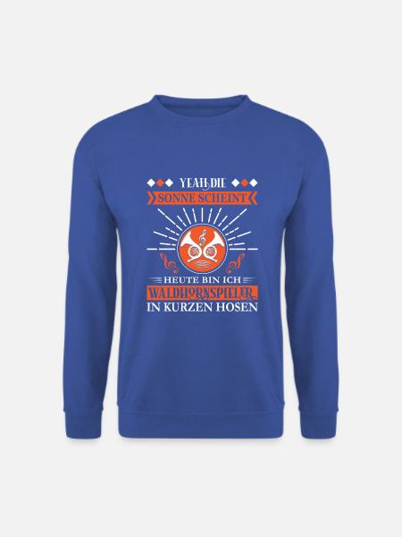 Waldhorn Waldhornspieler Hornist - Unisex Pullover - Royalblau