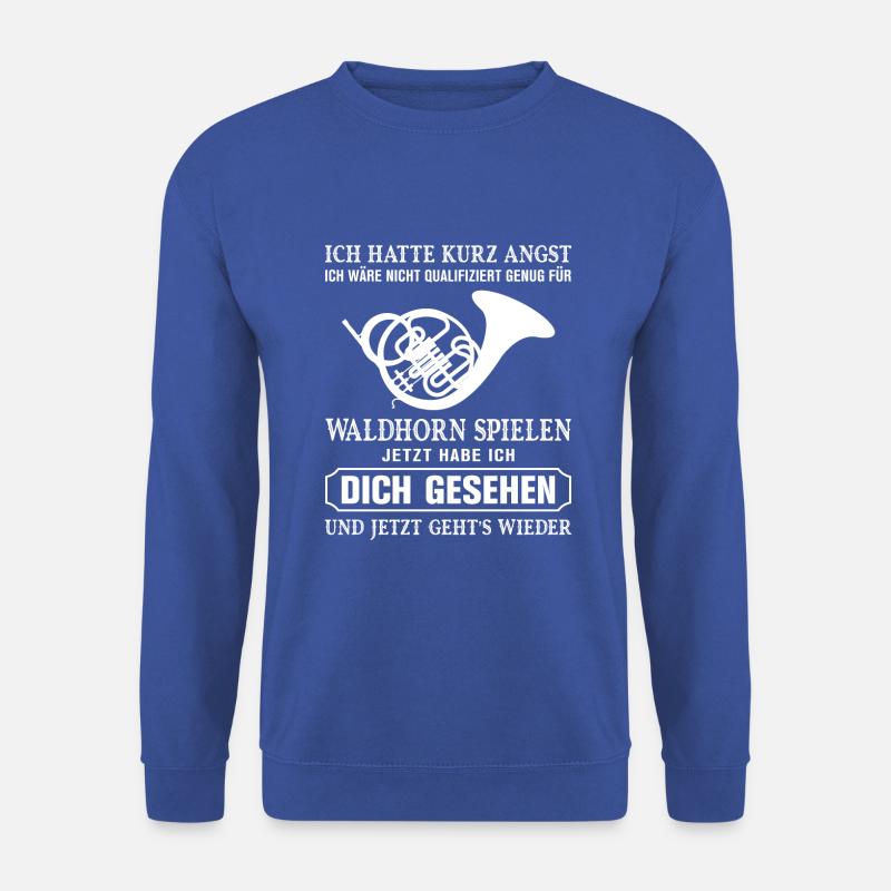 Waldhorn Waldhornspieler Hornist - Unisex Pullover - Royalblau