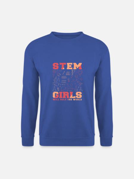 Stem girls will rule the world - Unisex Pullover - Royalblau