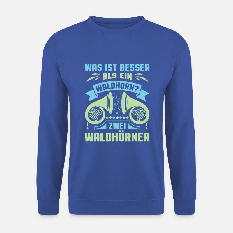 Waldhorn Waldhornspieler Hornist - Unisex Pullover - Royalblau