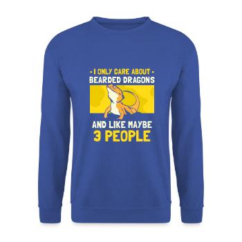 Bearded Dragons and like maybe 3 people - Unisex Pullover - Royalblau - Vorne - Alina (178cm) & Michal (187cm)