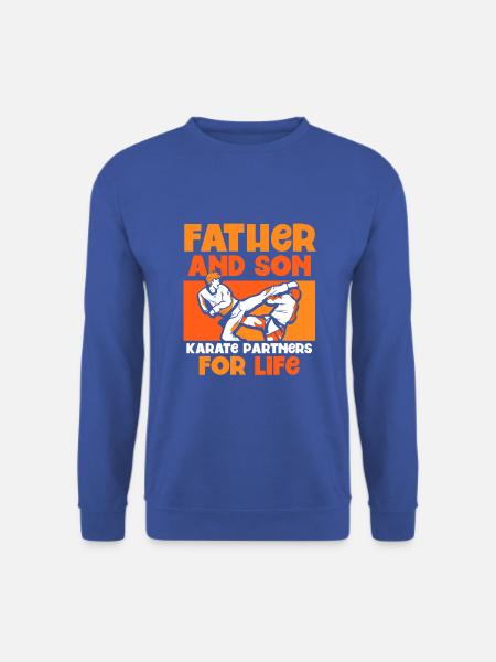 Father and Son - Karate partners for life - Unisex Pullover - Royalblau