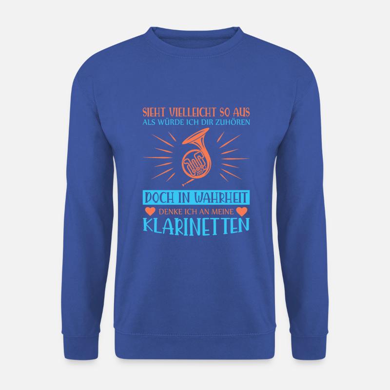 Waldhorn Waldhornspieler Hornist - Unisex Pullover - Royalblau