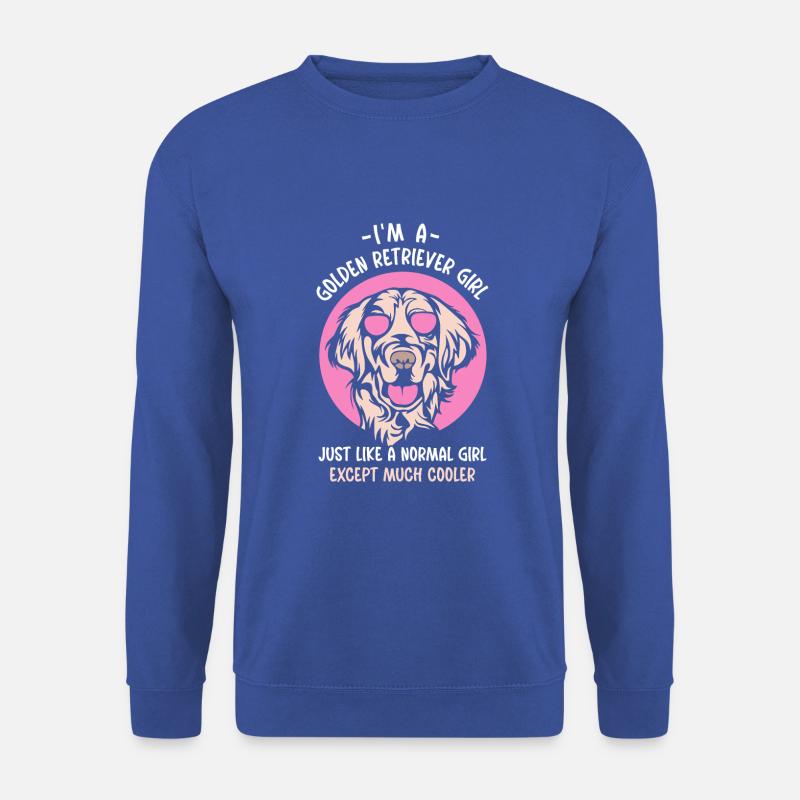 Im a Golden retriever girl - Unisex Pullover - Royalblau