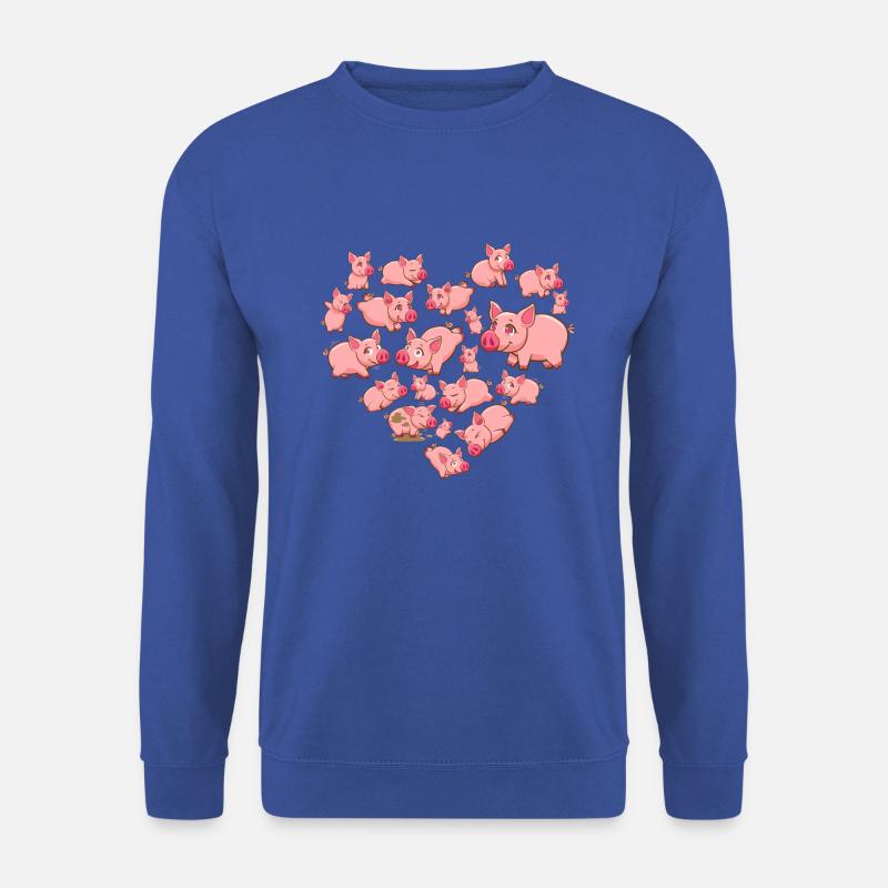 Herz Schwein - Unisex Pullover - Royalblau
