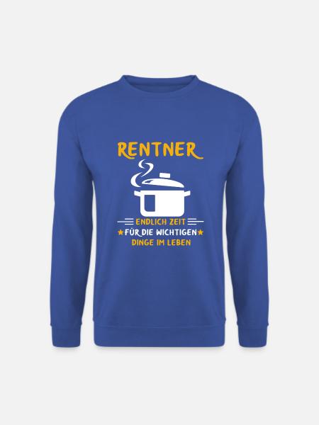 Rentner Rente Rentenbeginn Kochen Koch - Unisex Pullover - Royalblau